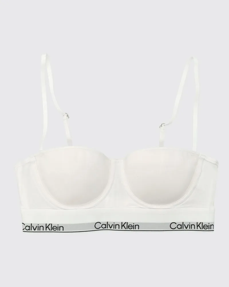 Calvin Klein BH aus Baumwollmischung Weiß