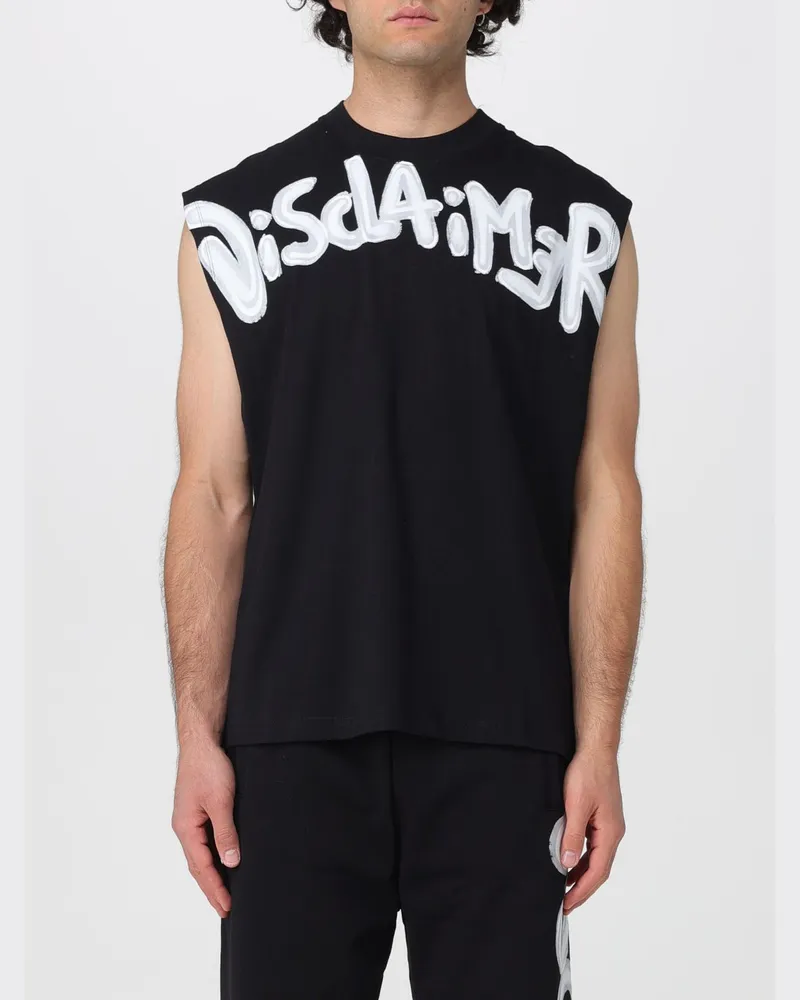 DISCLAIMER Baumwoll-Tanktop mit Logo Schwarz