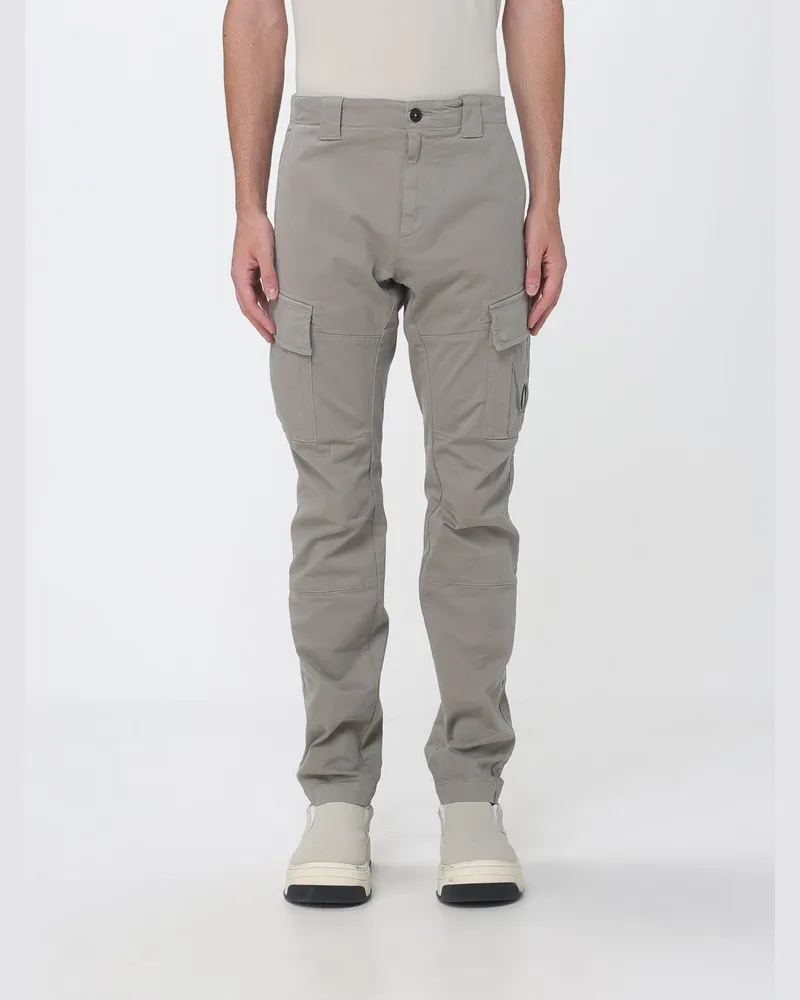 C.P. Company Slim Fit Cargo-Hose aus Stretch-Baumwolle Grau