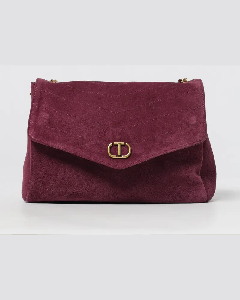 Twin-Set Schultertasche damen Weinrot