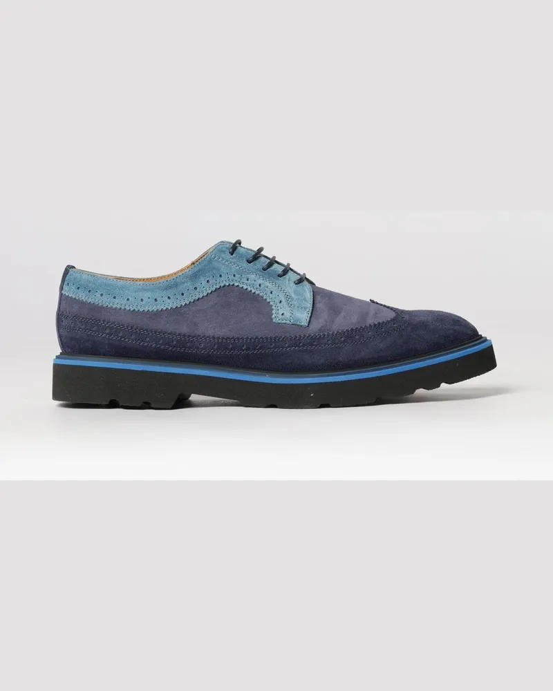Paul Smith Derby-Schuhe aus Wildleder mit Brogue-Muster Blau