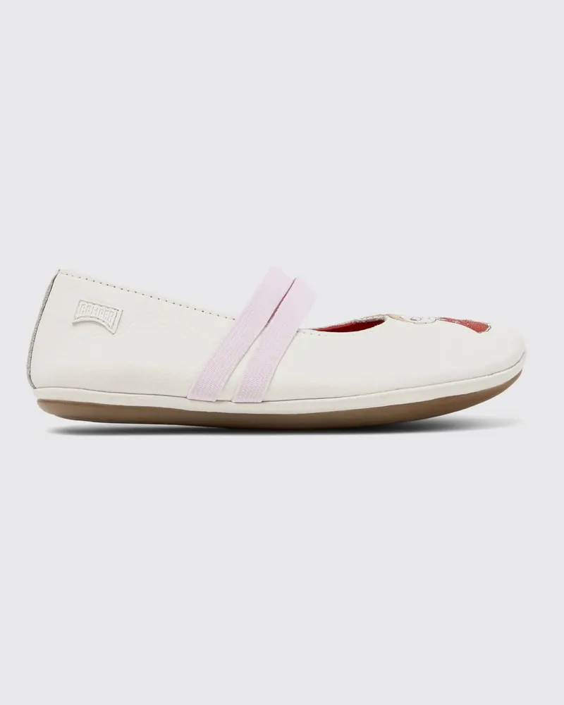 Camper Twins Moomin Leder Ballerina Weiß