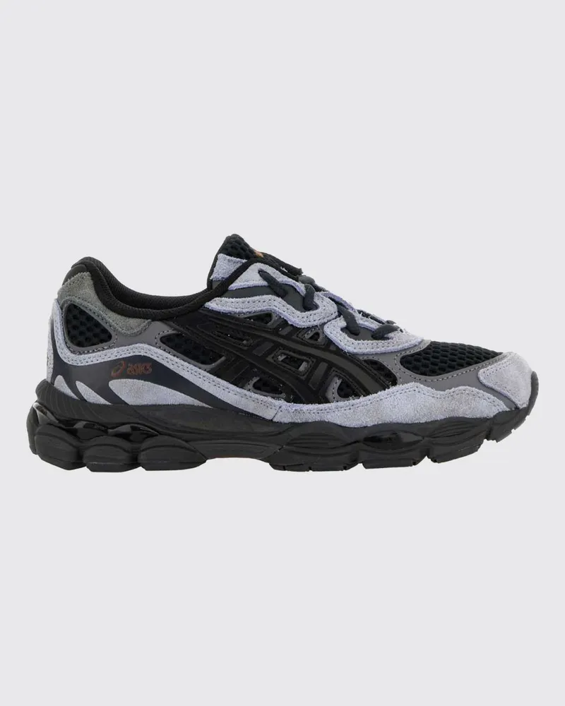 Asics Gel-NYC Wildleder- und Mesh-Sneakers Schwarz
