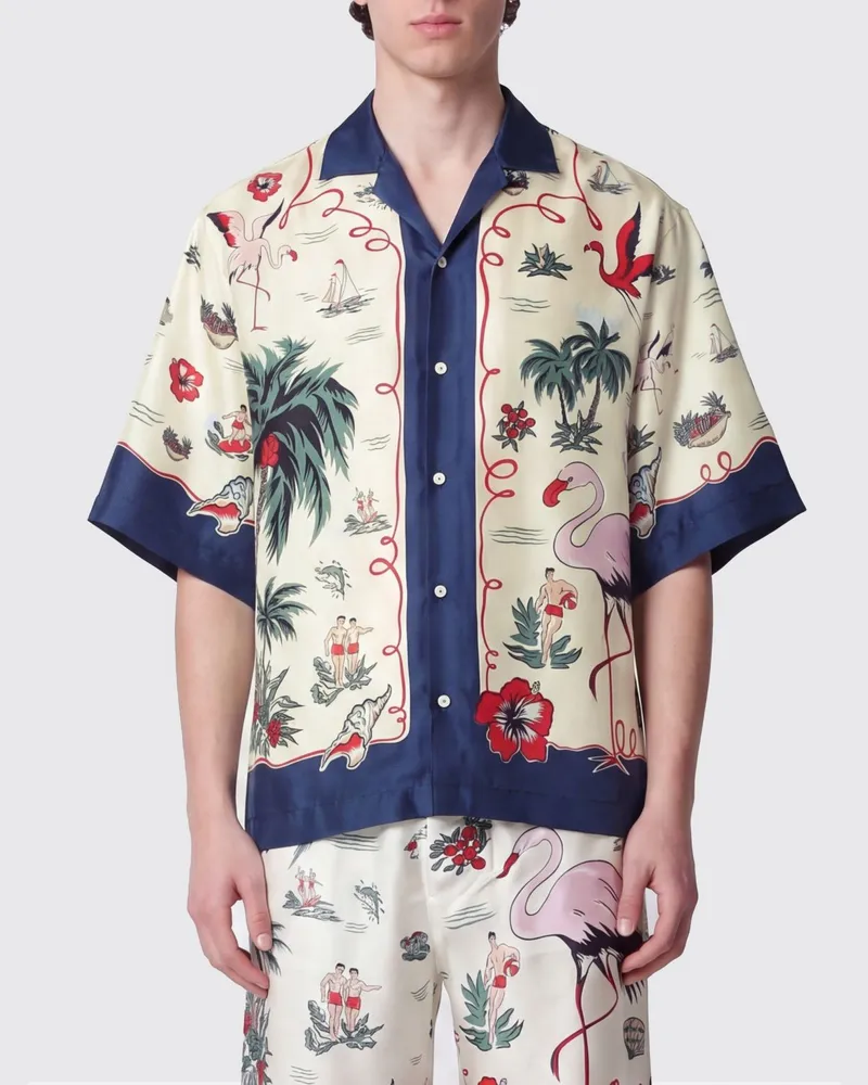 Dsquared2 Casualhemd aus bedruckter Seide Bunt