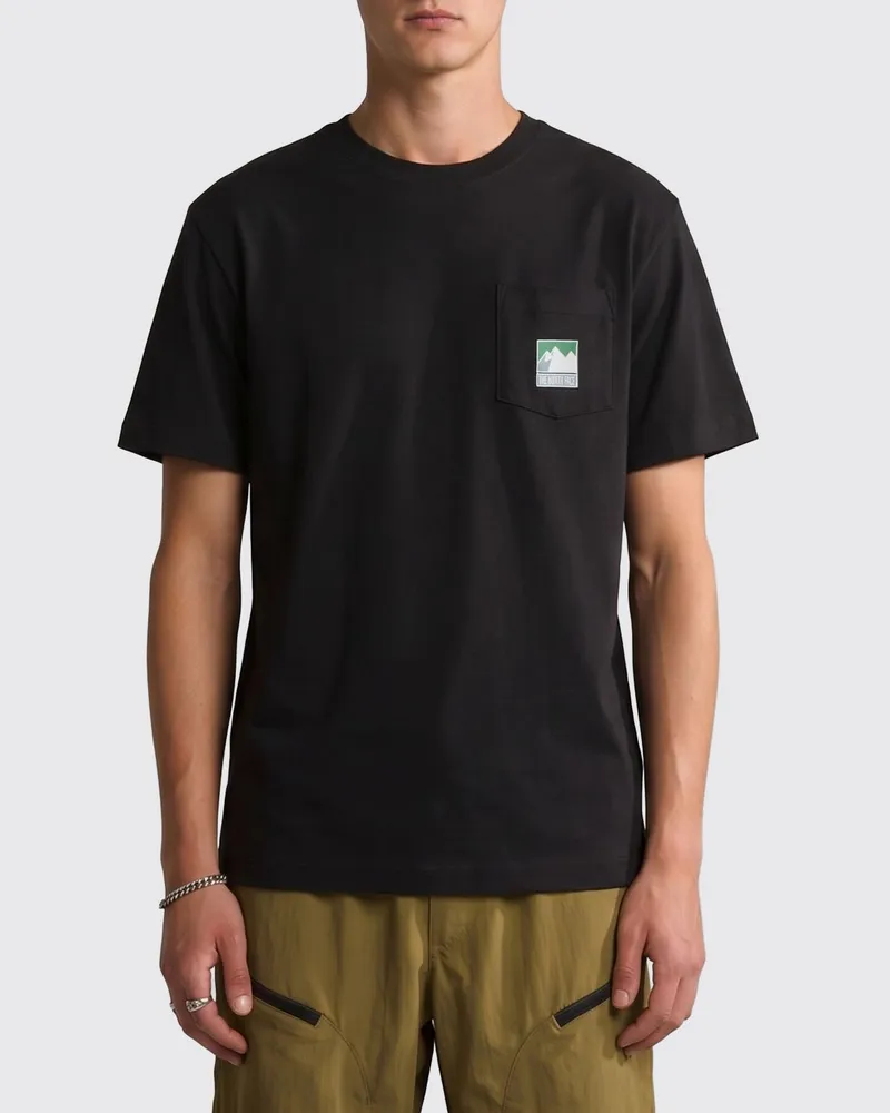 The North Face Baumwoll-T-Shirt mit Logo Schwarz