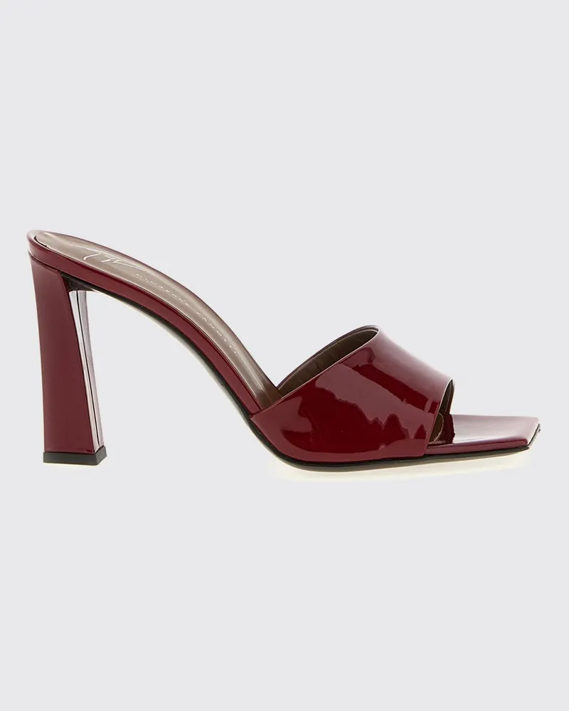 Giuseppe Zanotti Flache sandalen damen Burgunderrot