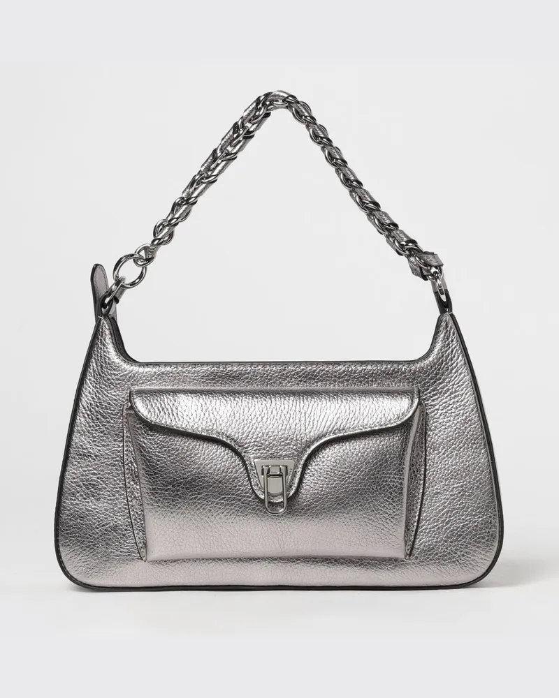 Coccinelle Schultertasche damen Silber
