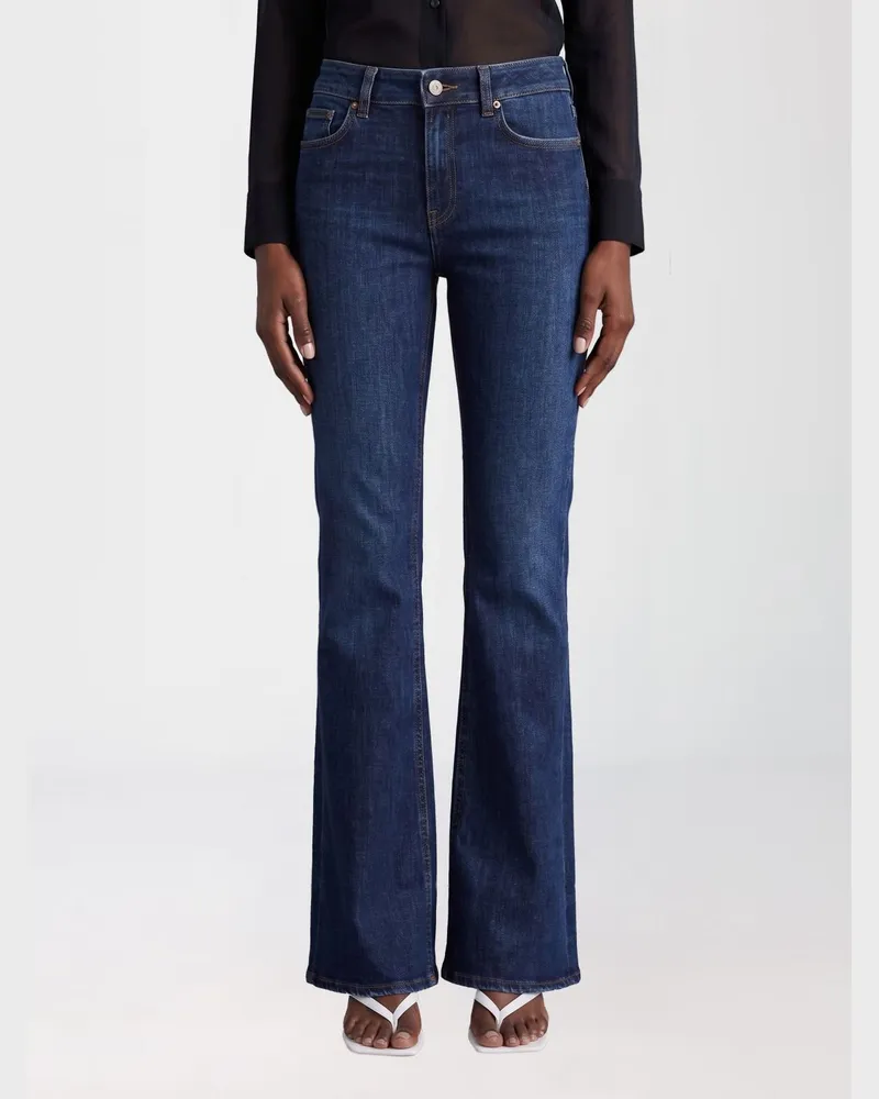 Dondup Flared Jeans aus Denim Blau