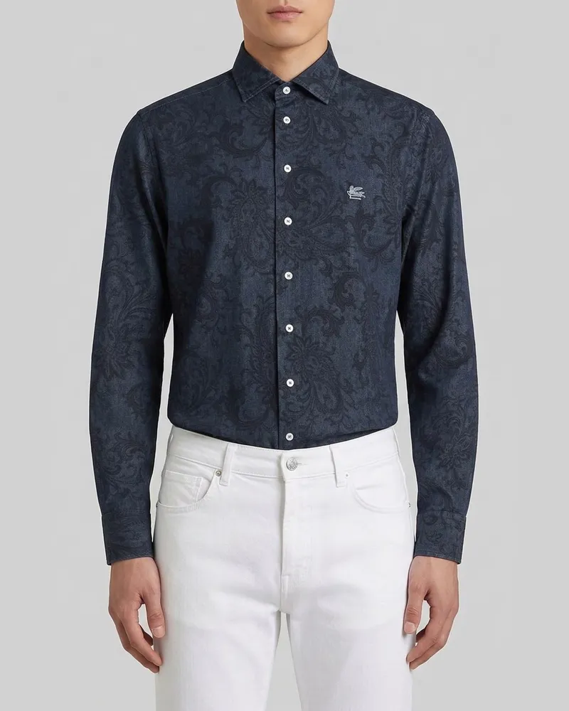 Etro Hemd herren Blau