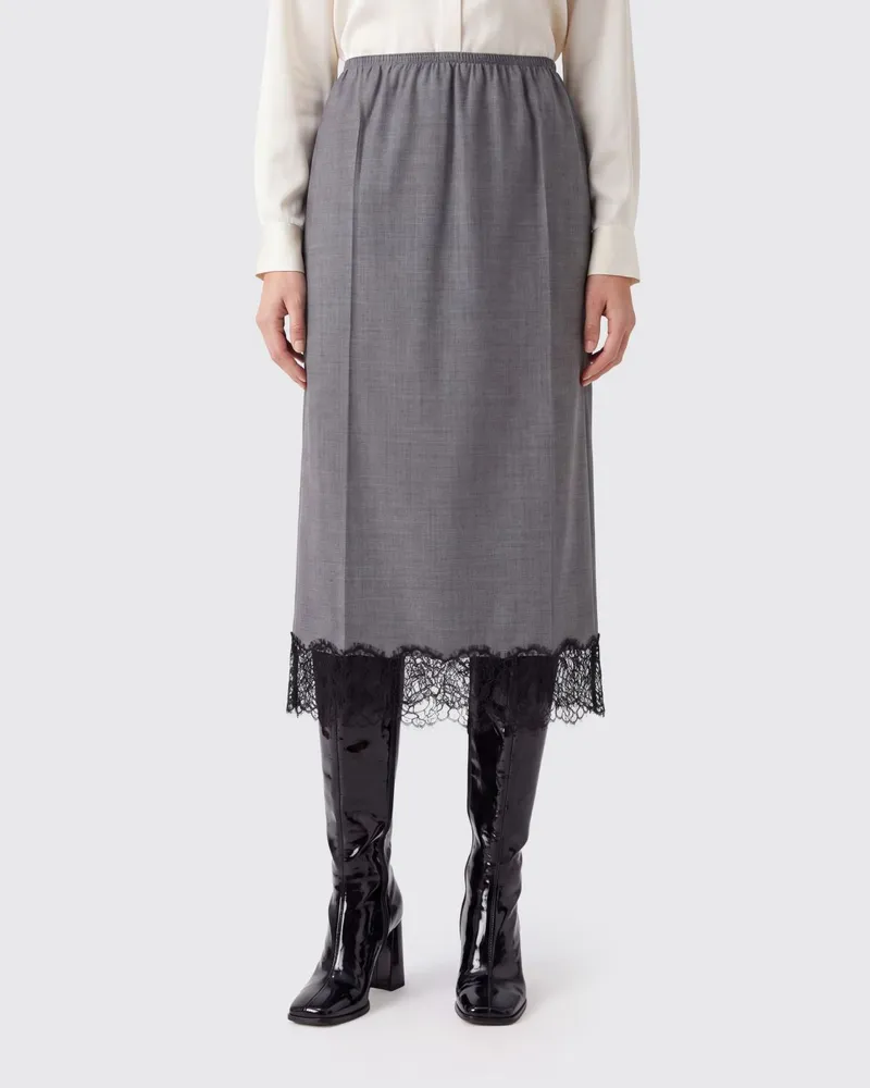 Semicouture Rock damen Grau