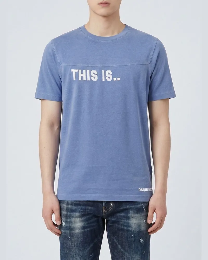 Dsquared2 T-shirt herren Blau