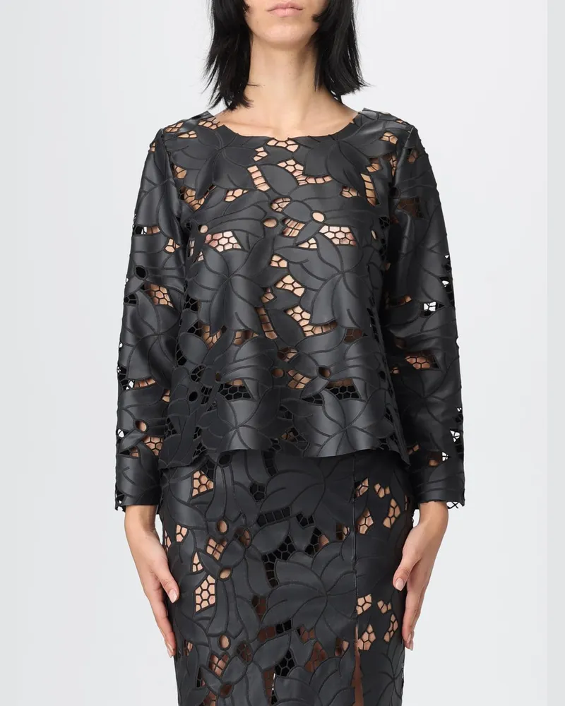 Hanita Top damen Schwarz