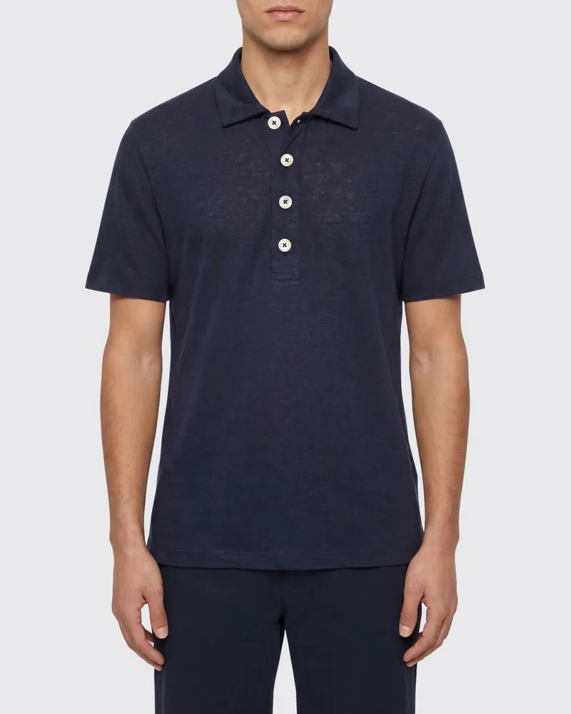Eleventy Polo herren Blau