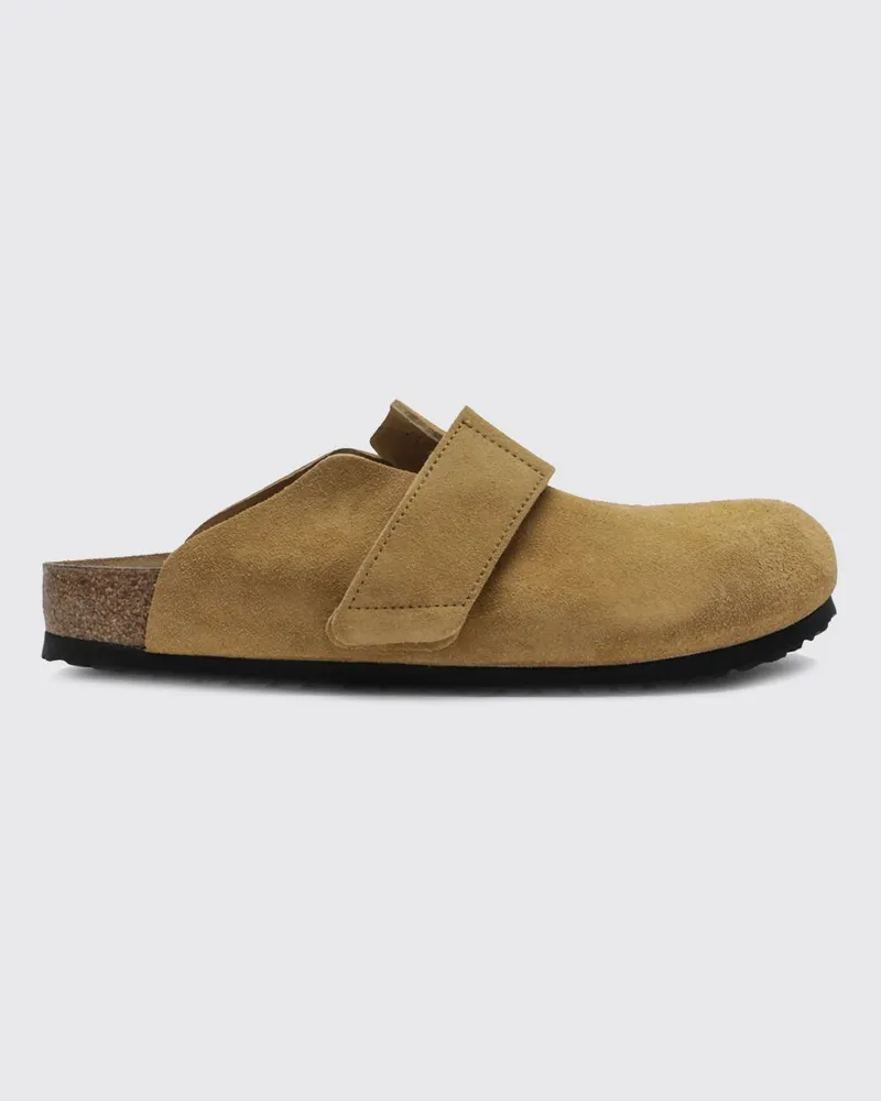 Birkenstock Loma Clogs aus Veloursleder mit Kork-Zwischensohle Braun