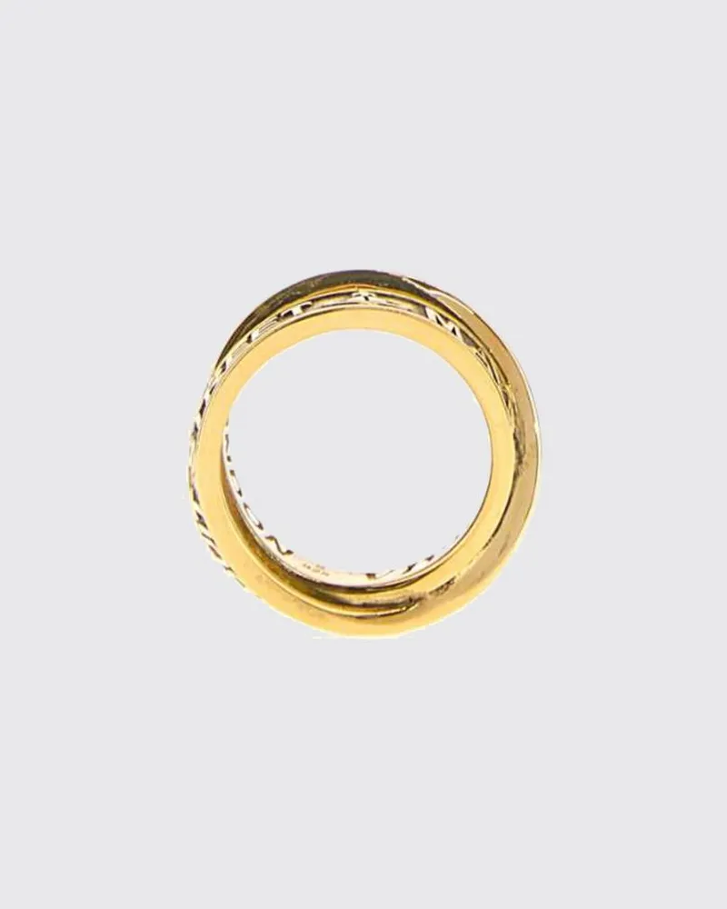 Vivienne Westwood Amos Bandring mit goldenem Schriftzug-Logo Gold