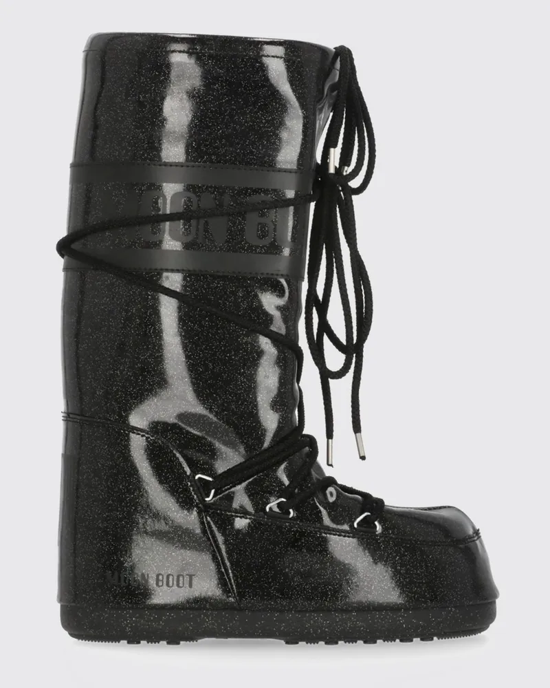 Moon Boot Flache stiefeletten damen Schwarz