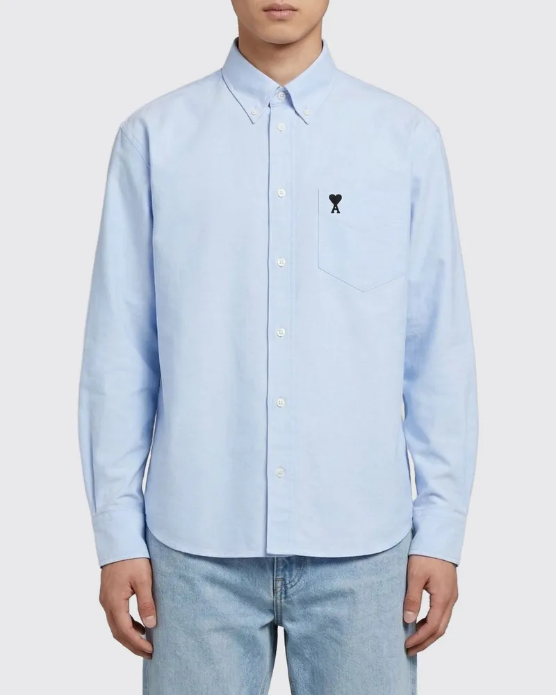 AMI Paris Hemd herren Himmelblau
