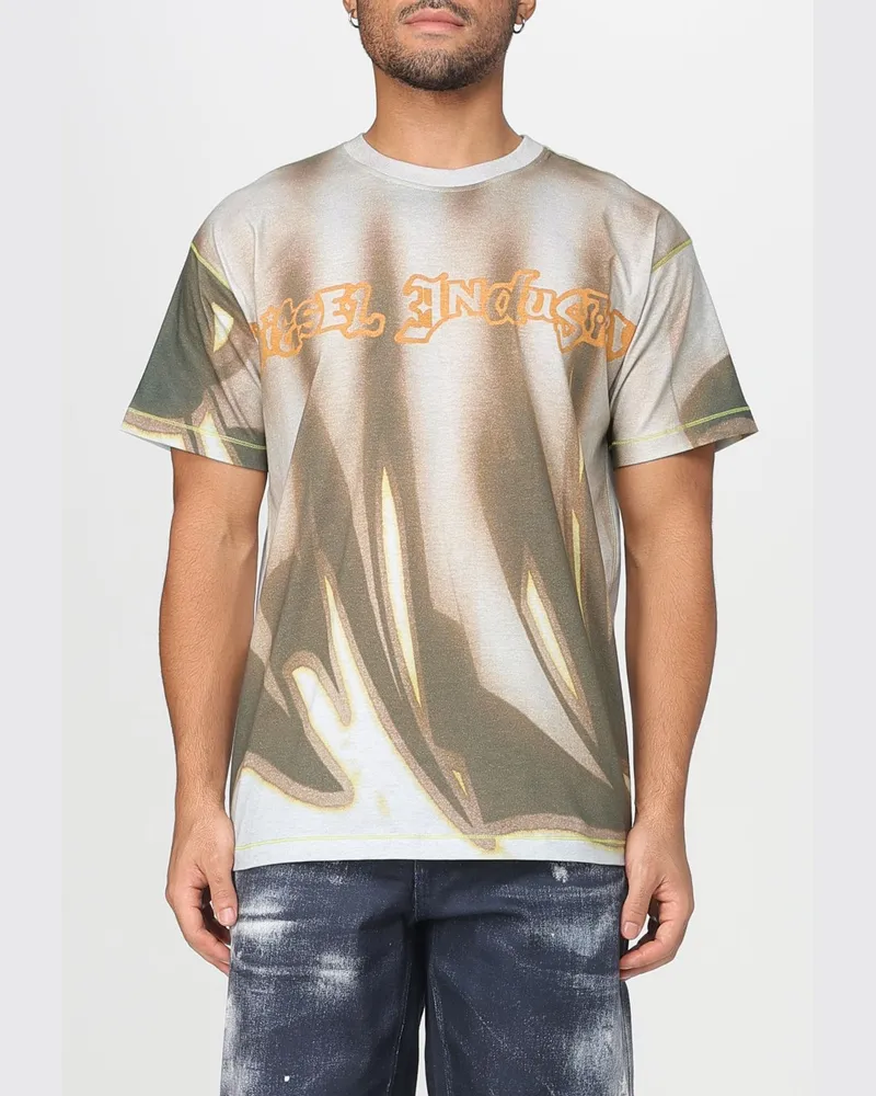 Diesel T-shirt herren Beige