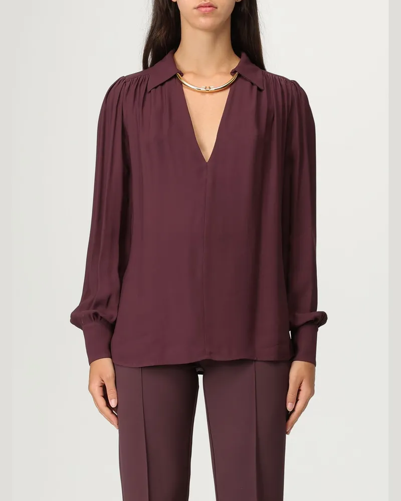 Elisabetta Franchi Hemdbluse damen Weinrot