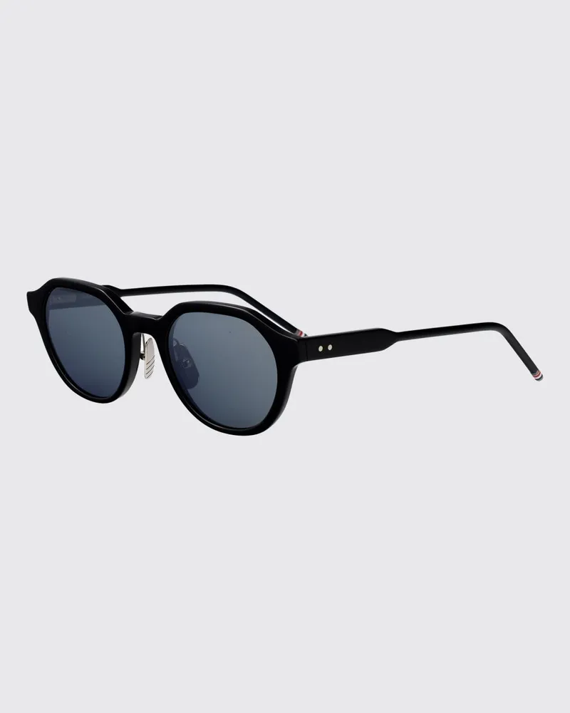 Thom Browne Piloten-Sonnenbrille aus Acetat mit Flag-Detail Schwarz