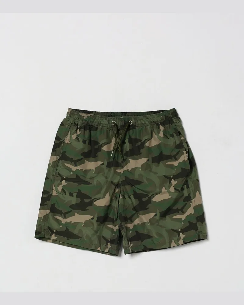 MC2 Saint Barth Bedruckte Polyester-Badehose Military