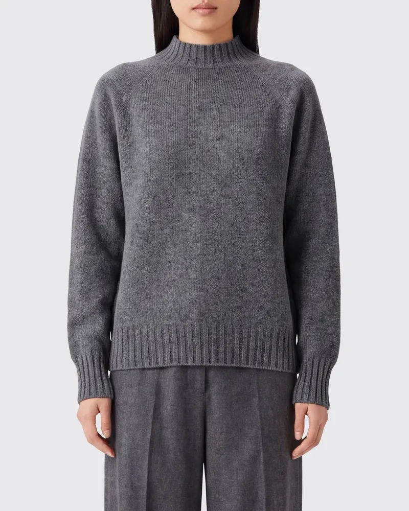 Drumohr  Slim-Fit-Rollkragenpullover aus gerippter Lammwolle Grau