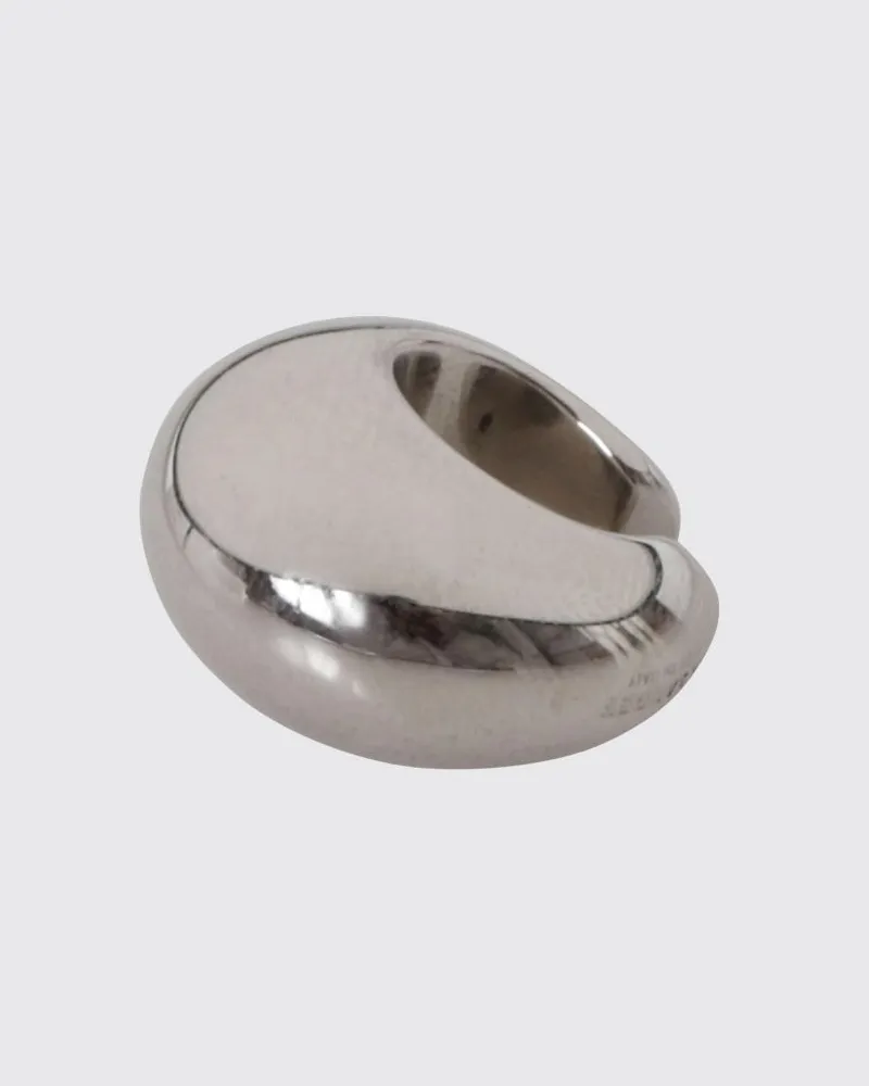 Jil Sander Ear Cuff aus Messing mit Silber-Finish Silber