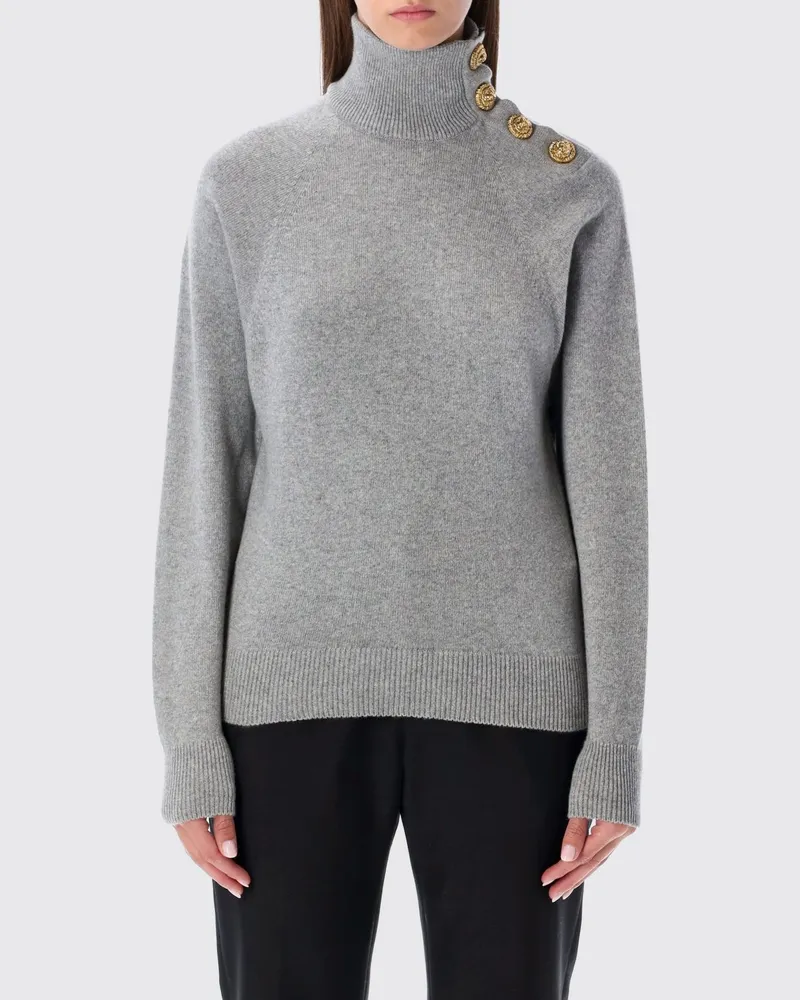 Balmain Strickjacke damen Grau