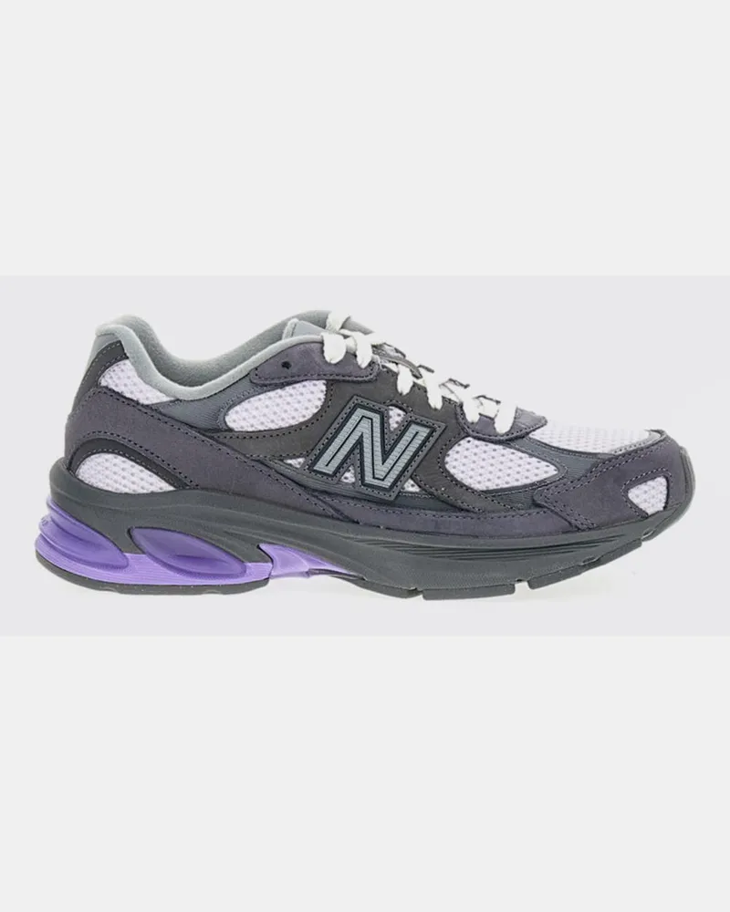 New Balance 2010 Wildleder- und Mesh-Sneakers Grau