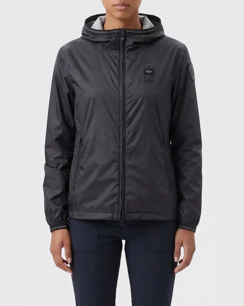 Blauer Jacke damen Schwarz