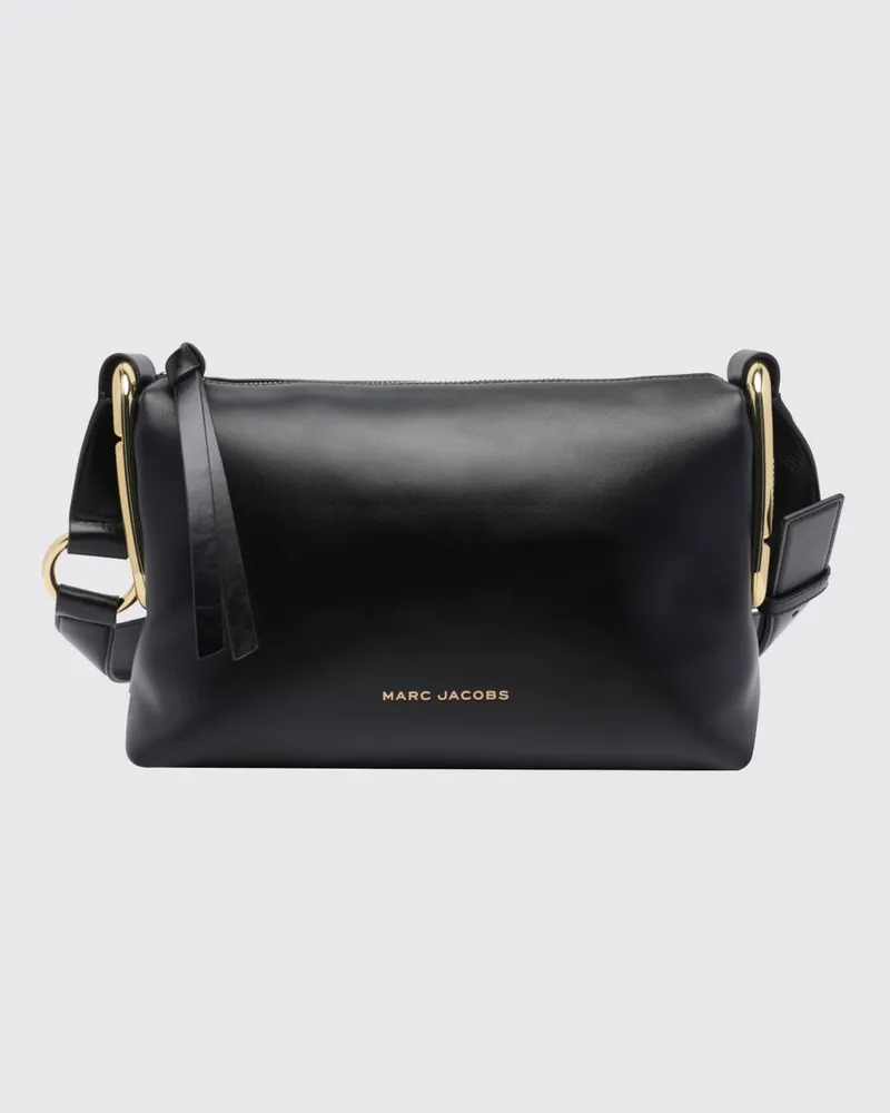 Marc Jacobs Juliette Umhängetasche aus Leder mit Double J-Logo und Reißverschluss Schwarz