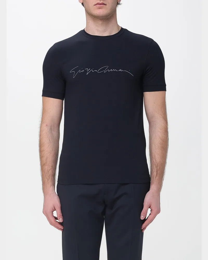 Giorgio Armani T-shirt herren Blau