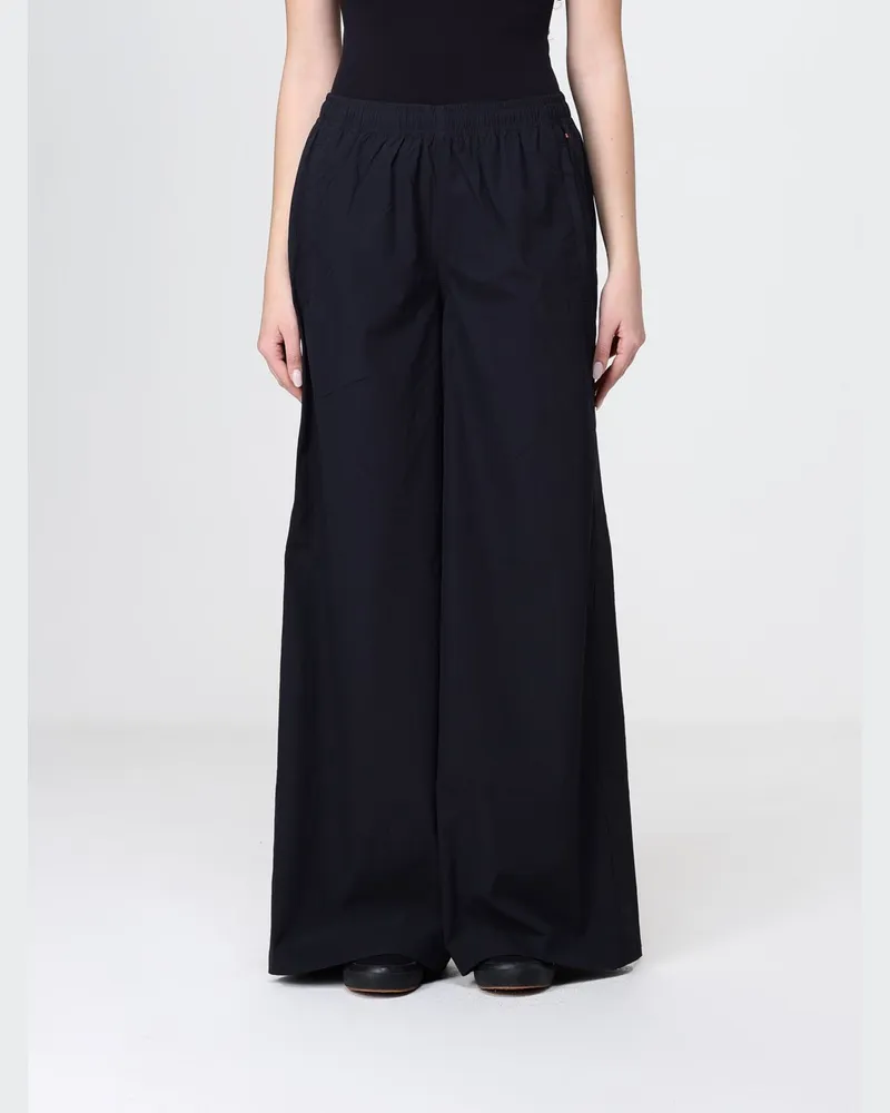 Save The Duck Palazzohose aus technischem Gewebe Schwarz