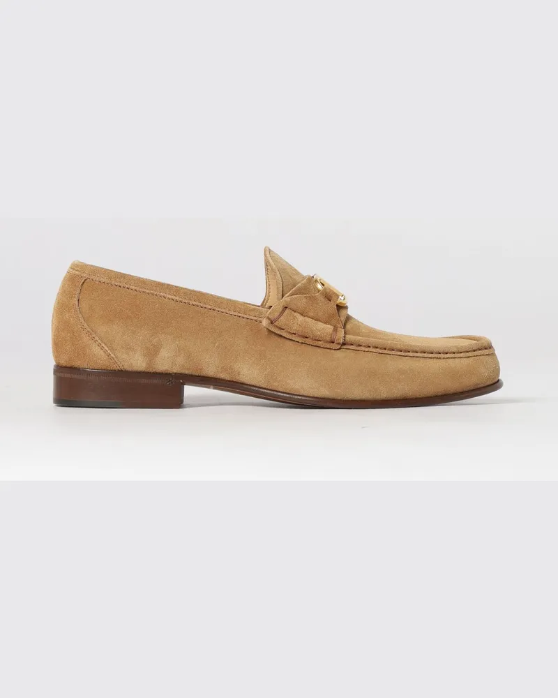 Valentino Garavani VLogo Signature Mokassins aus Wildleder Leder