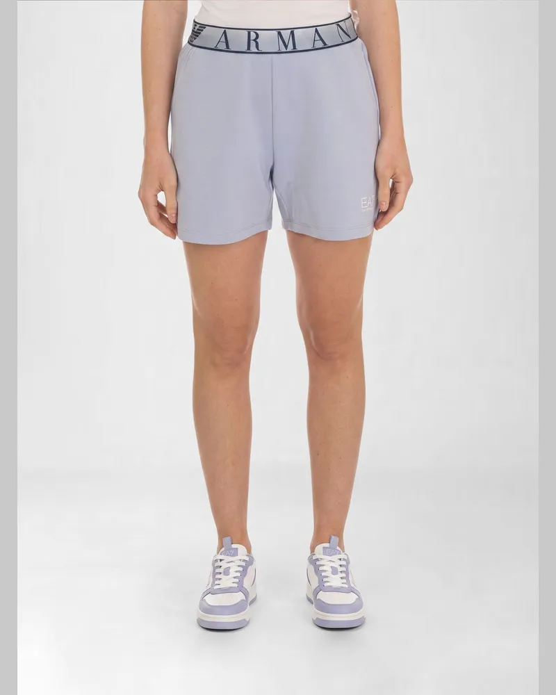 EA7 Shorts damen Hellblau