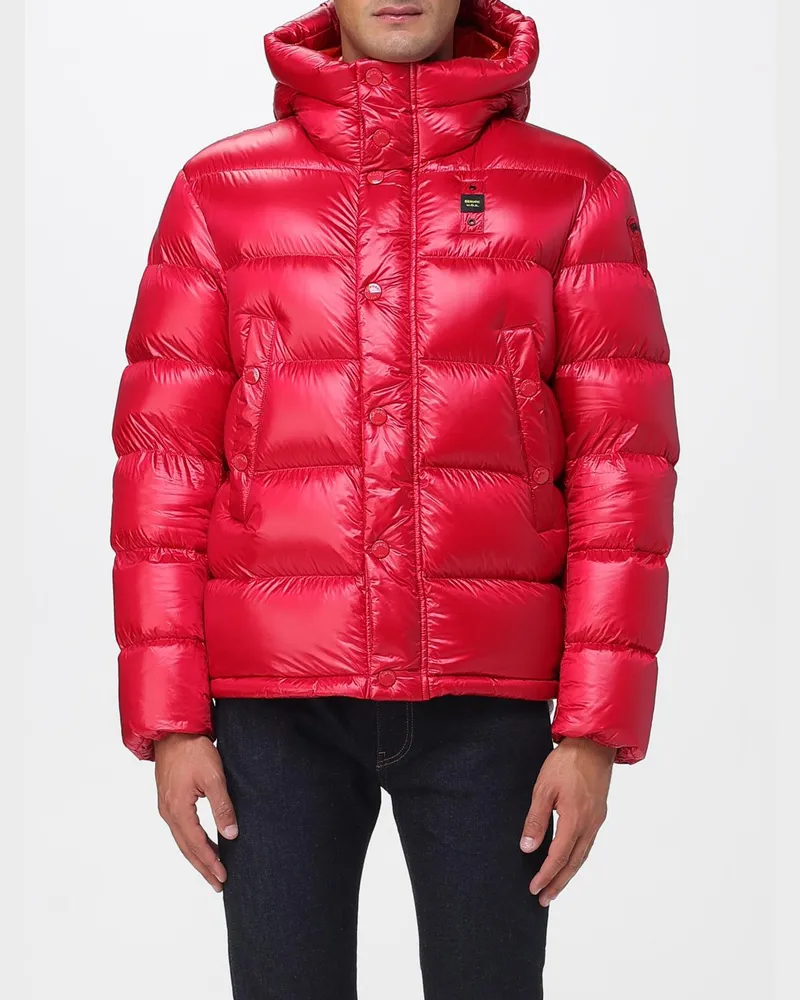 Blauer Jacke herren Rot