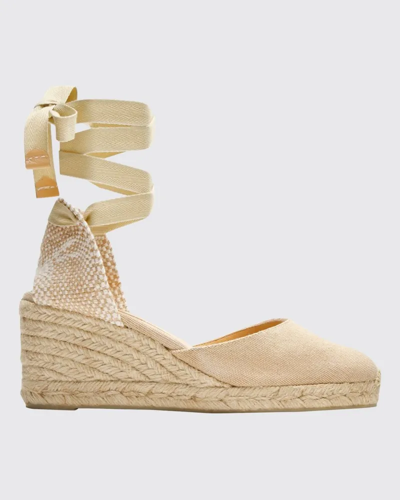 Castañer Carina Espadrilles aus Baumwoll-Canvas Beige
