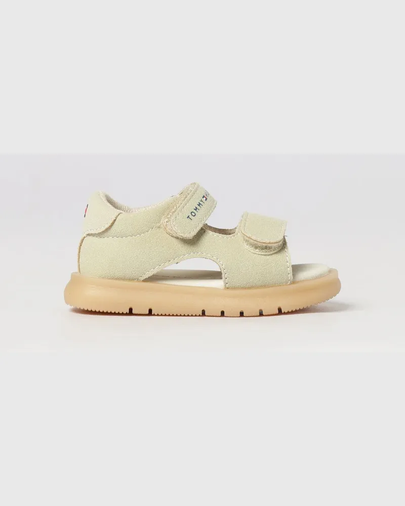 Tommy Hilfiger Jungen-Sandalen aus Wildleder mit Klettverschluss Beige
