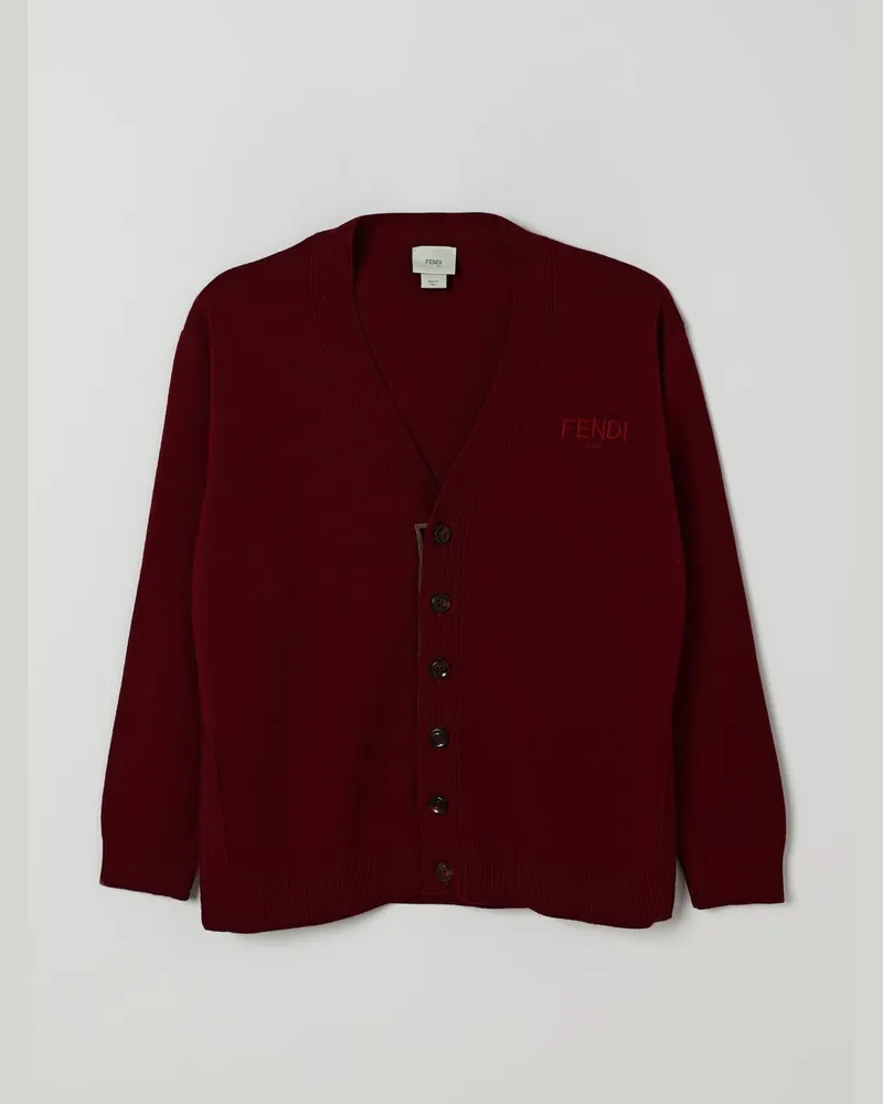 Fendi Pullover kinder Burgunderrot