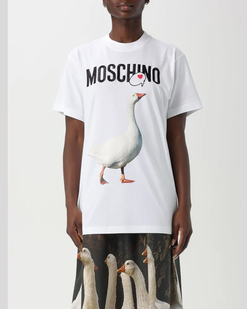 Moschino T-shirt damen Weiß
