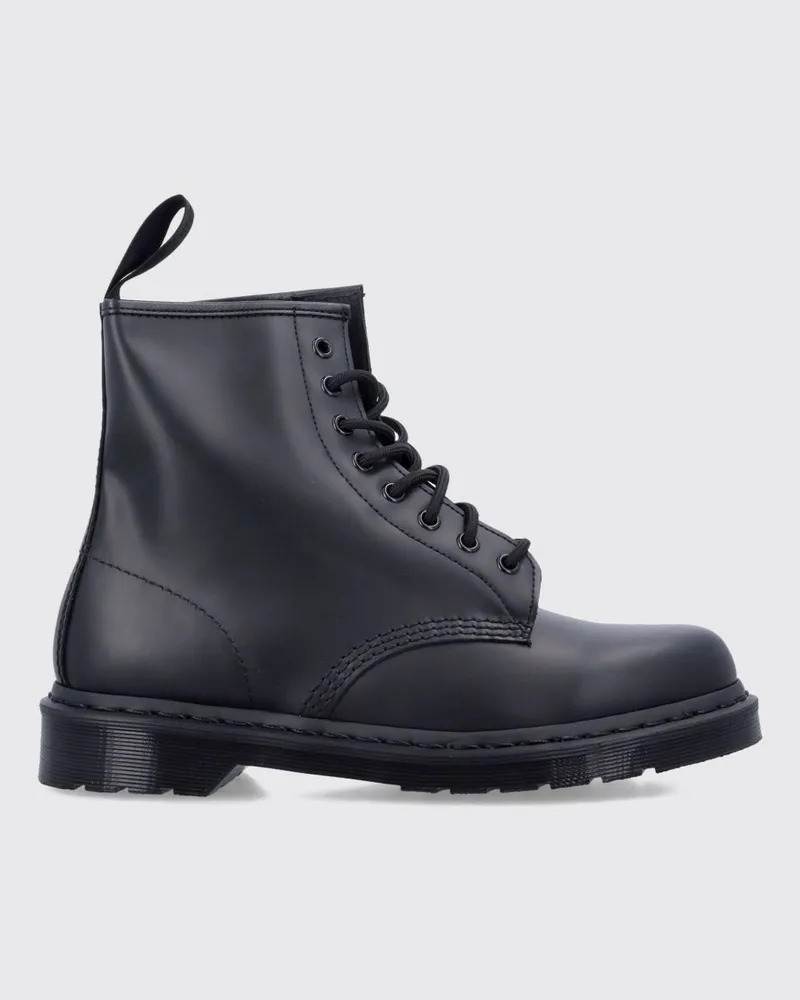 Dr.Martens 1460 Combat Boots aus Glattleder mit Gummisohle Schwarz