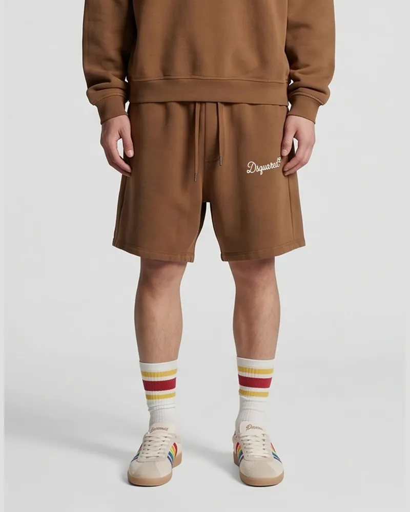 Dsquared2 Baumwollshorts Braun