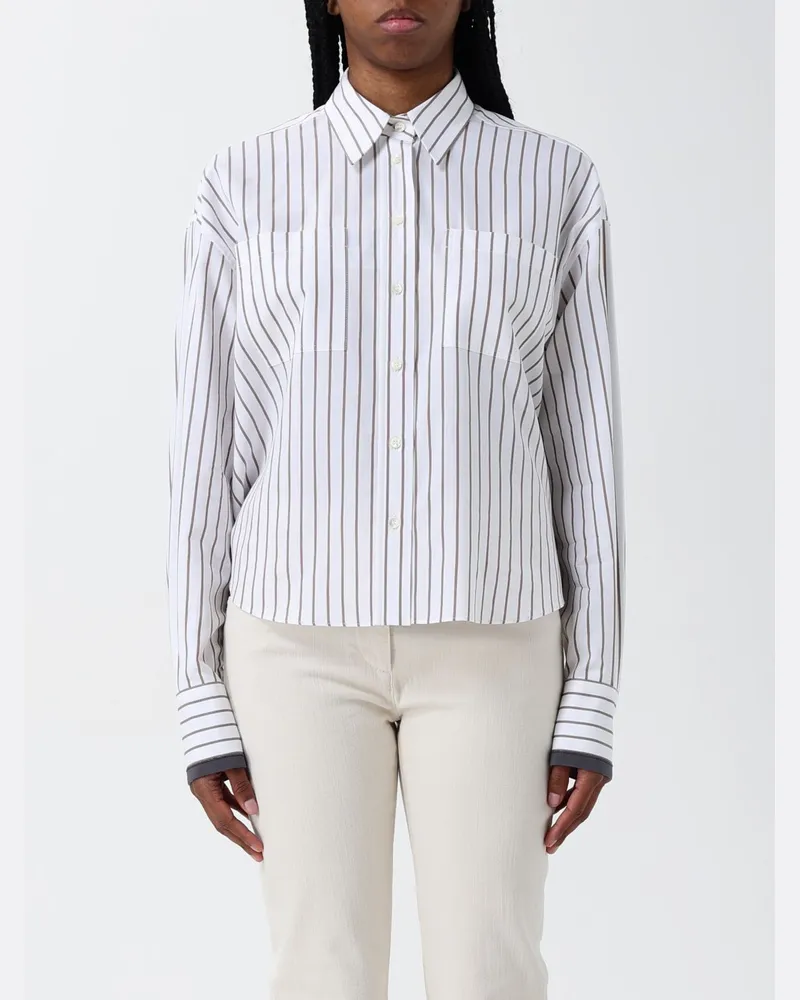 Brunello Cucinelli Hemdbluse damen Weiß