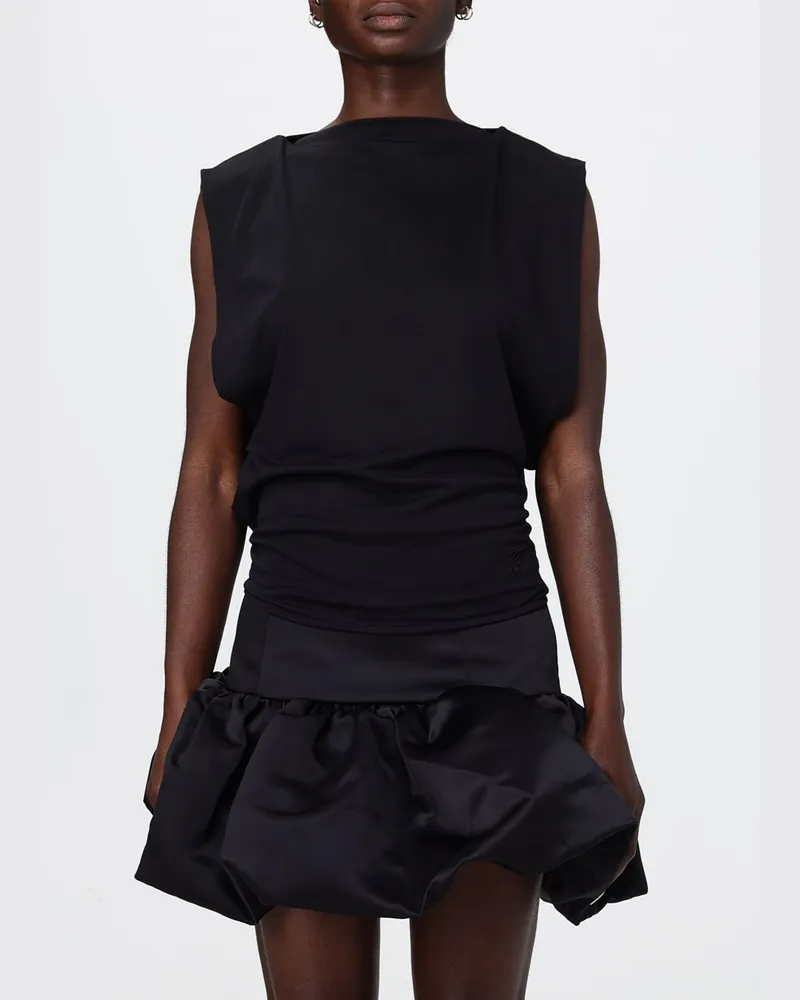 Jacquemus Ärmelloses Slim-Fit-Top von mit Bändern zum Binden Schwarz