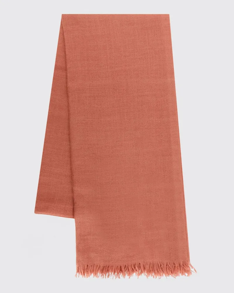 Brunello Cucinelli Schal aus Kaschmir und Seide Orange