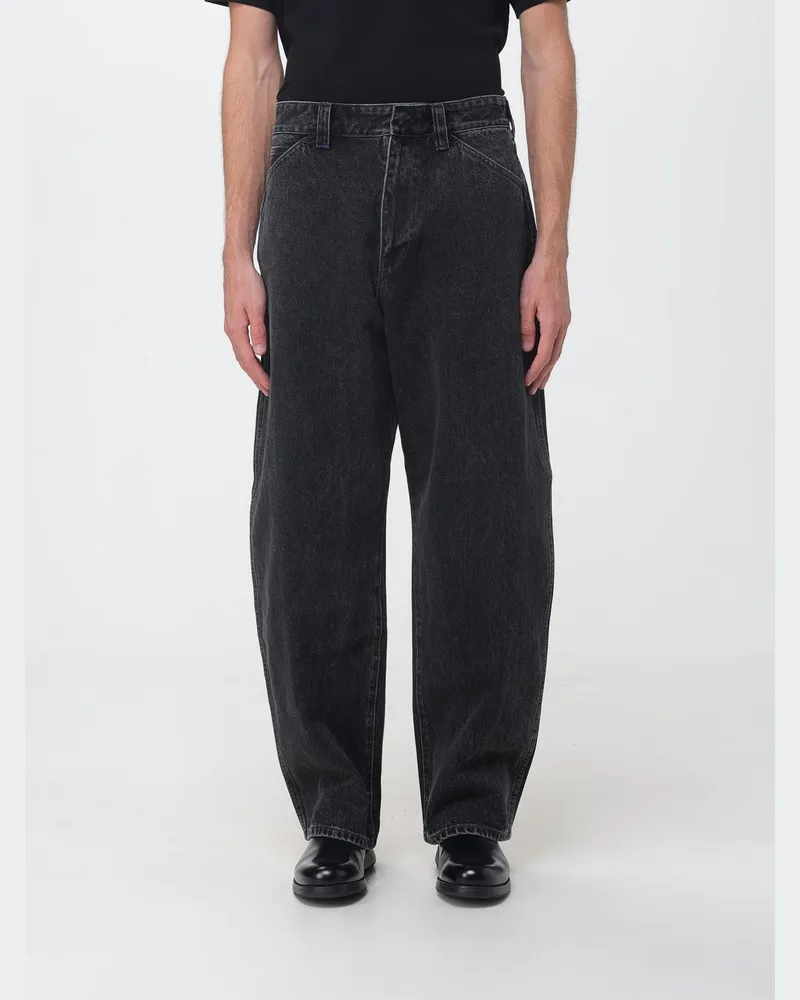Paul Smith Baggy Five-Pocket-Jeans aus schwarzem Baumwolldenim mit mittlerer Leibhöhe Schwarz