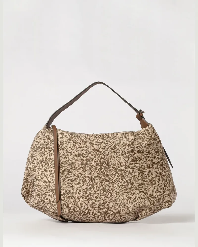 Borbonese Schultertasche damen Beige