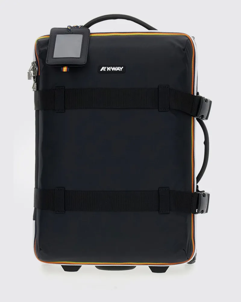 K-Way Blossac S Trolley-Koffer aus recyceltem Ripstop-Nylon Schwarz