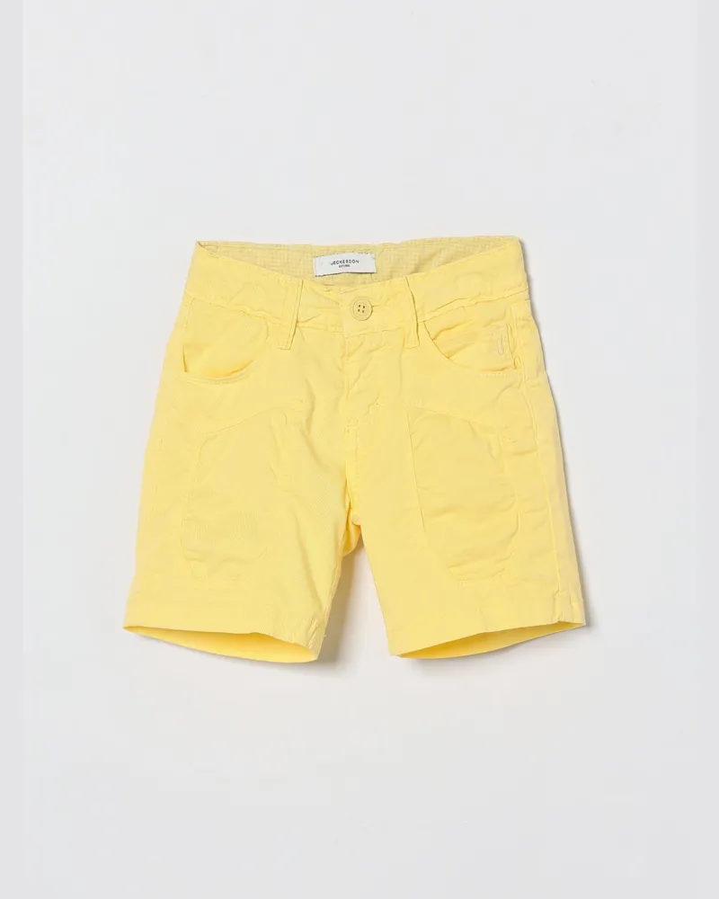 Jeckerson Stretch-Baumwollshorts Gelb