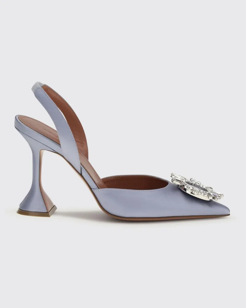 Amina Muaddi Schuhe damen Lila